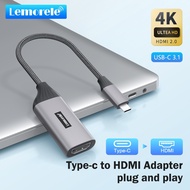 Lemorele L11 USB-C Hub HDMI Adapter 4KVideo Capture Card Portable TV Dock For Nintendo Switch1/OLED 