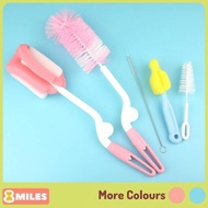 5pcs Set Bottle Brush Sponge Rotary Straw Nipple Cleaning Water Bottle Kids Sports