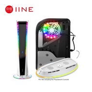 IINE PS5 Cooling Accessories RGB Cooler Base Stand PS5 Cooling Fans Base with LED Light for Playstation 5