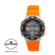 Casio Men's Sports Orange Resin Band Watch WS1100H-4A WS1100H-4A