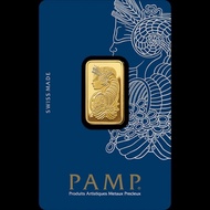 10 GRAM PAMP SUISSE LADY FORTUNA NEW VERISCAN 999.9 FINE GOLD BAR 10g