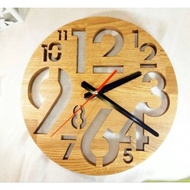 Latest teak wood wall clock/unique wall clock/wooden clock
