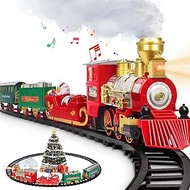 Gloween Train Set - Electric Train Toy with Railway Kit, Cargo Cars & Tracks - SD241008