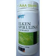 ELKEN® Spirulina™ Food Supplement Chewable 200mg (650 Tablets) Bottle Made in Malaysia