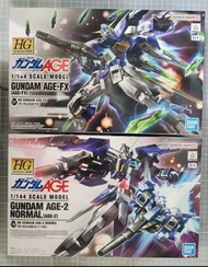 Hg 1/144 Gundam Age 2 + Gundam Age-FX（移民，放售到12月尾，1月頭）