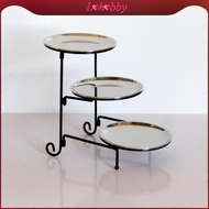 [Lohobby] 3 Tier Serving Tray Mini Cake Cupcake Stand Snack Storage Tray Appetizer Tray