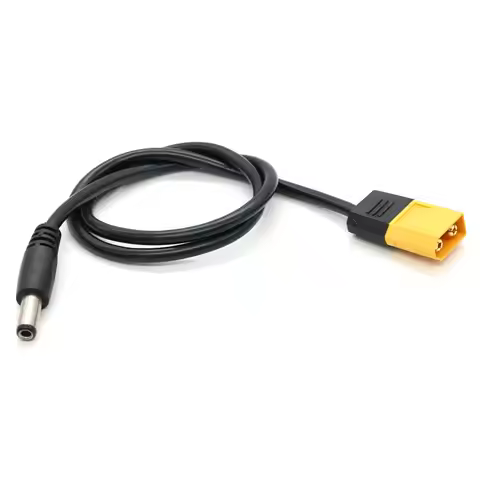 XT60 Male Connector to Male DC5525 5.5*2.5 DC5521 Silicone Power Cable Adaptor For TS101 TS100 Pine6
