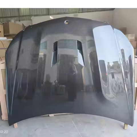 Damei Auto Parts 507 Style Carbon Fiber HOOD For MERCEDES BENZ C-CLASS W204 2007-2014 C63 BLACK SERI