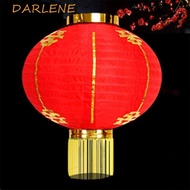 DARLENE Festive Lantern, Chinese Handmade Chinese Lantern, Vintage Round Red Hanging Traditional Lan