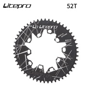 LP Litepro Oval Chainring BCD130/110MM Road Folding Bicycle Oval Chainring 52/54/56/58/60T BMX Chainring