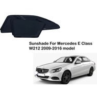 Magnetic Sunshades for Mercedes Benz E-Class 4th Generation (W212) - (From Year 2009 to 2015)