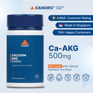 Xandro Lab Calcium AKG 500mg - Boost Muscle Growth & Recovery, Support Bone Health Dietary Supplemen