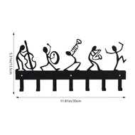 Metal Symphony Orchestra Key Holder Hooks Organizer Rack11.81 Inches Key Holder For WallMounted Key 