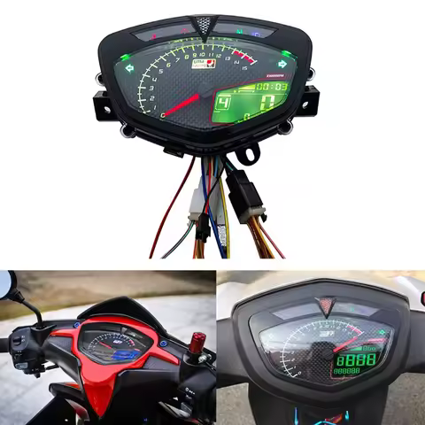 Digital Meter For Yamaha Lc135 V1 Jupiter MX Copy Uma Motorcycle Speedometer LCD RPM Tachometer Mete