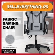 (SHOCKING SALE) Furniture Art Fabric Gaming Chair/Office Chair/Ergonomic Gaming Chair/Kerusi Gaming