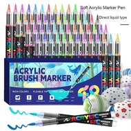 120 Colors 168 Colors Direct Liquid Acrylic Marker Pen 240 Colors Set Student Art DIY Water-based Gr