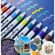 12/24/36/48/60/80 Colour Marker pen Acrylic mark Waterproof Markerpen Kids Drawing Permanent Art  Pe