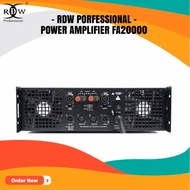 SQ980 POWER AMPLIFIER 2FA20000 FA 20000 RDW PROFESSIONAL