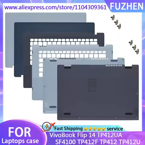 New For VivoBook Flip 14 TP412UA SF4100 TP412F TP412 TP412U Laptop LCD Rear Cover/Palm Pad/Bottom Co