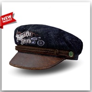 Ruslianmall Premium Fiddler Bikers Edition Hat - Fiddler Hat - Sailor Captain Hat