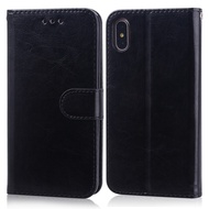 [Woo Fashion Case] สำหรับเคส iPhone XR โทรศัพท์หนังหรูบน X Xs Max กระเป๋าสตางค์แม่เหล็กแบบพับได้เคส Xr