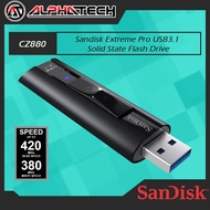 (Clear Stock) SanDisk CZ880 Extreme Pro USB 3.1 Solid State Flash Drive 256GB