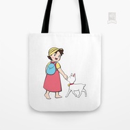 Heidi and litle goat Canvas Tote Bag