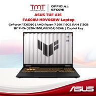 ASUS TUF A16 FA608U-HRV068W Laptop | GeForce RTX5050 | AMD Ryzen 7 260 | 16GB RAM 512GB | 16'' FHD+(