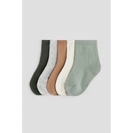 Set of 5 pairs of HM plain socks for babies 0m to 4Y H&M auth