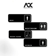 Toilet Cafe Sign Acrylic Sign Acrylic Sign Board Acrylic Product Name Sign Board