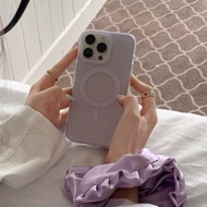 Jelly Purple Magnetic Double-layer Matte Phone Case for iPhone 17ProMax 17Pro 17 16ProMax 16Pro 16 1