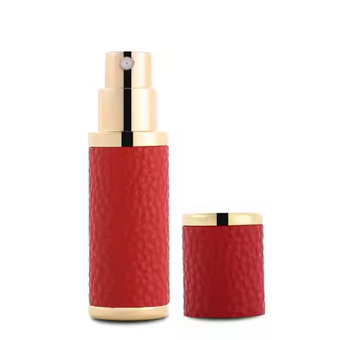 5ml Portable Mini Refillable Perfume Bottle High-end Leather Sub-bottling Travel Empty Cosmetic Cont