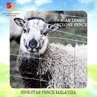 Pagar Lembu Cyclone Fence Pagar Kambing Pagar Kebun 50meter Galvanised Quality Five Star Fence Malay