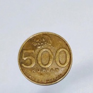 Uang Koin 500 Perak - Uang Jadul Tahun 2000 Dan 2001 -Melati Kuning