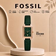 [Official Warranty] Fossil ES5366 Women's Raquel 23mm Three-Hand Date Green Croco LiteHide Leather W