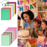 Glitter Cardstock 8.26x11.69 Inch 20/10 Sheets Assorted Colors Glitter Paper Cardstock 250G for Arts