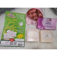 Sabun Susu Beras 60g Rice Milk Soap Whitening Moisturizer Facial Face &amp; Body Wash / K Brothers Rice Milk Soap