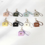 Mini bag keychain PU leather hand strap coin purse accessories pendant mobile phone bag jewelry pend