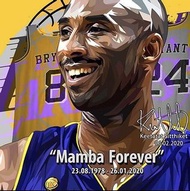 Kobe Bryant  V3- Mamba Forever- Basketball - Keetatat Famous Popart - THAILAND - 泰國 - 掛畫 - 預講