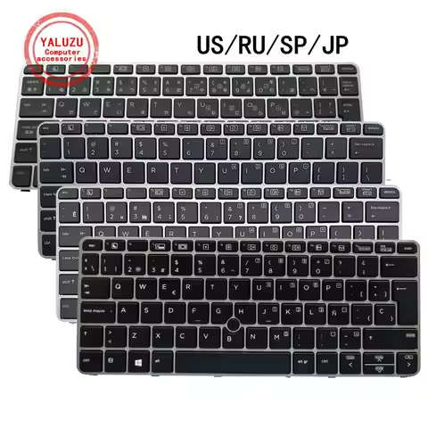 US/RU/SP/JP English/Russian/Spanish/Japanese NEW Laptop Keyboard For HP EliteBook 725 G3 725 G4 820 