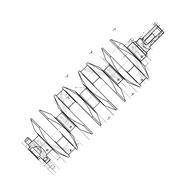 GTS steel forge 3sge beam 3sgte mr2 spyder roadster turbo crankshaft for mr 2 engine Toyota Celica g