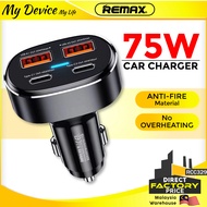 REMAX RCC329 Car Charger 75W PD+QC Fast Charging Car Charger Type C Charger Port Adapter USB