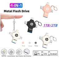 2TB 4 in1 OTG USB3.0 Flash Drive Pendrive 64GB Type-C USB Stick 128GB 256GB Memory Stick For iPh/one Android PC 512G 1TB