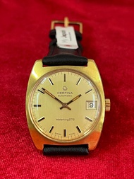 CERTINA automatic Waterking 275 ขนาดตัวเรือน 32.5มม ความหนา 11 มม สายหนัง 18 มม นาฬิกามือสองของแท้สินค้ารับประกันจากผู้ขาย 6 เดือน