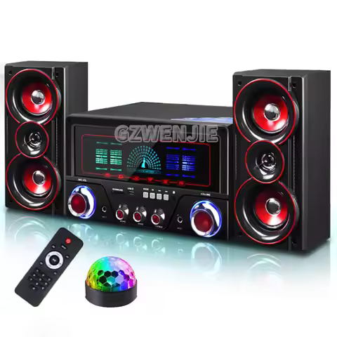 4 Inch Desktop Computer TV Bluetooth Speaker 2.1 Karaoke Home Computer Speaker Home KTV Music Center