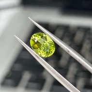 1500P3- NATURAL GREEN PERIDOT STONE (Untreated) (specs in photo) 1.5 Carat