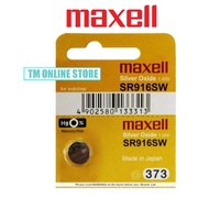 SR916SW 373 ORIGINAL MAXELL SILVER OXIDE BATTERY MADE IN JAPAN SR916SW