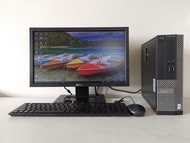 คอมพิวเตอร์มือสองครบชุด Dell พร้อมจอ 19 นิ้ว ใช้เรียนออนไลน์ งานออฟฟิตทั่วไป ฮาร์ดดิสก์ SSD 120 GB