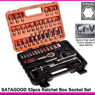 53 JENIS SET PLAYAR REPAIR KERETA Ratchet Box Socket Set Wrench Set Tools Set / Combination Automobile Car Repair Tool