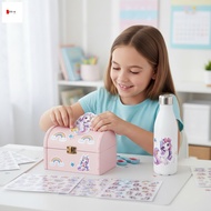Rainbow Horse Stickers for Kids 209Pcs Waterproof Holographic DIY Decoration Crafting